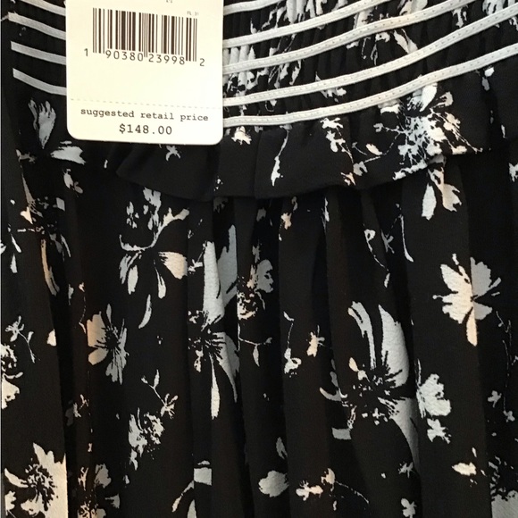 Free People Black Floral Print Jumpsuit Size M - Picture 3 of 4